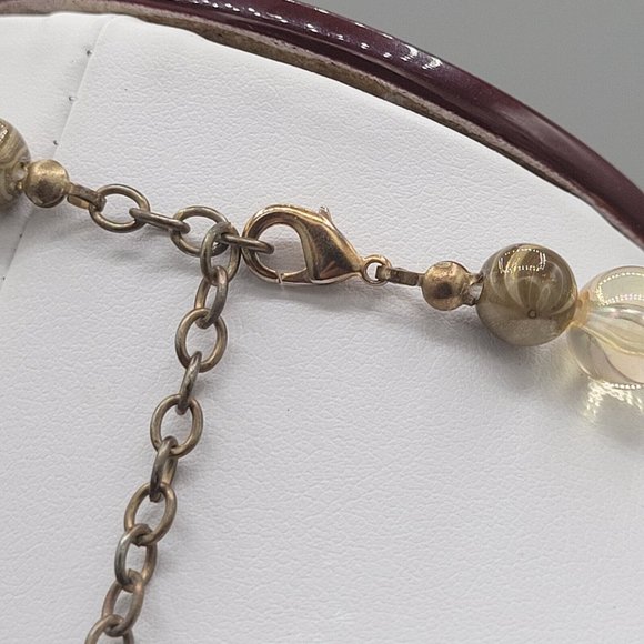 Womens Jewelry Multicolor Flat & Round Bead Fashion Necklace Lobster Clasp 18 in - Picture 5 of 7